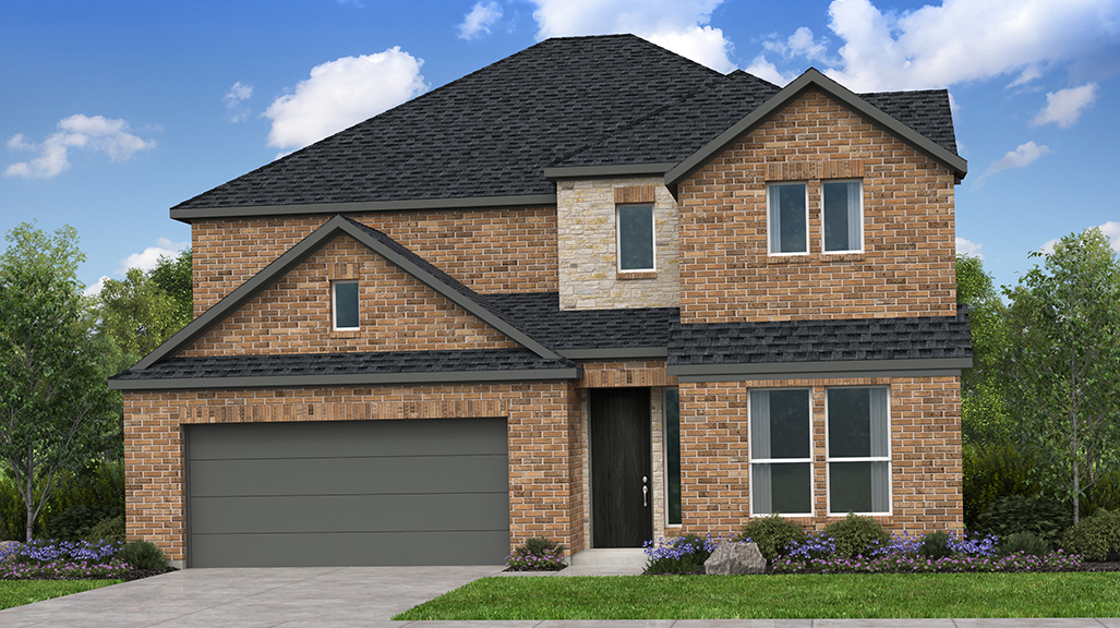 This home — photograph published by the builder