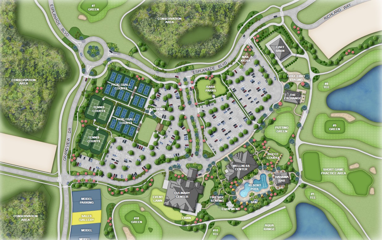 Esplanade at St. Marys Amenity Site Map