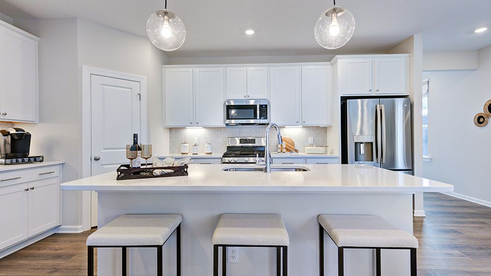 Kitchen with island