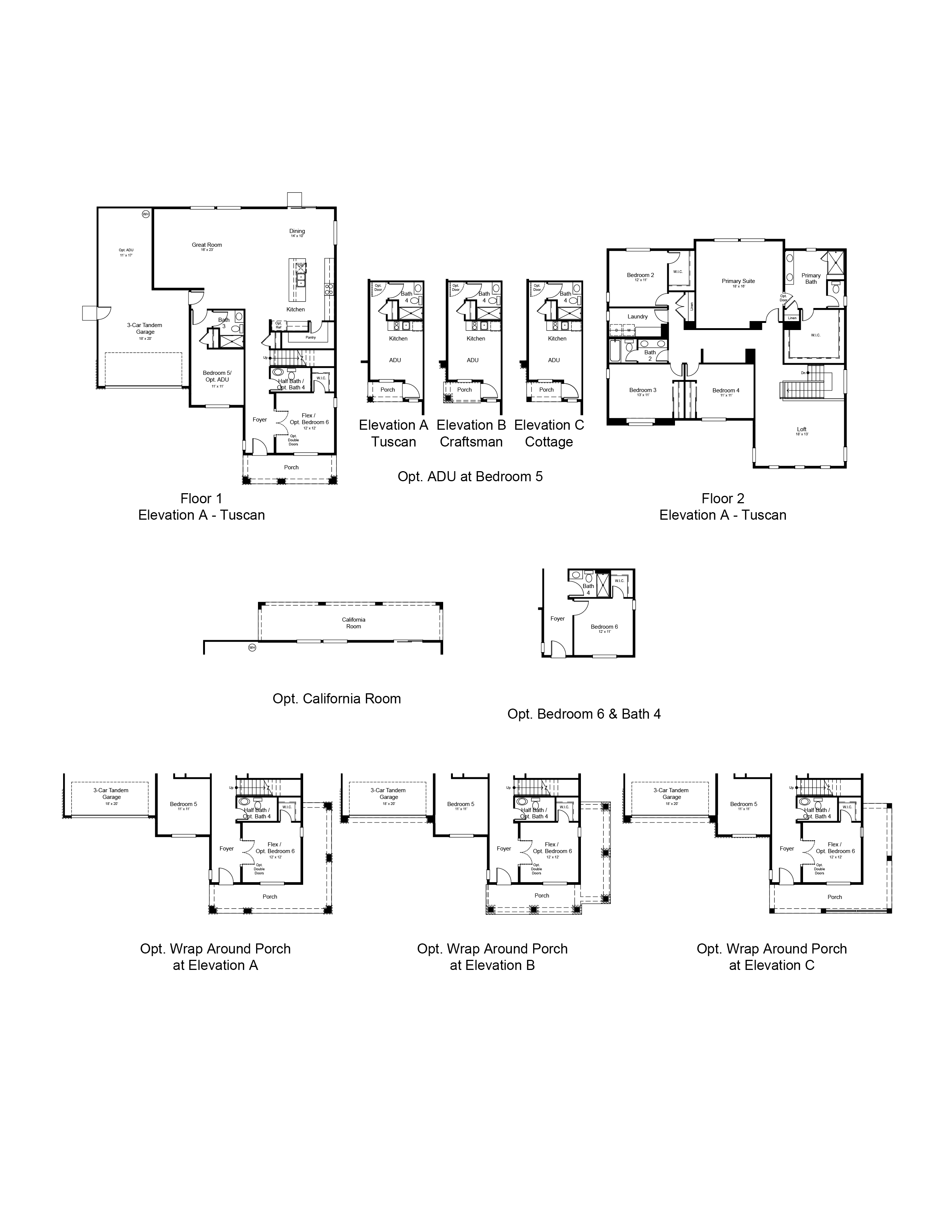 Mulberry IIPlan 3613 Rosemary at Lagoon Valley85x113Elevs
