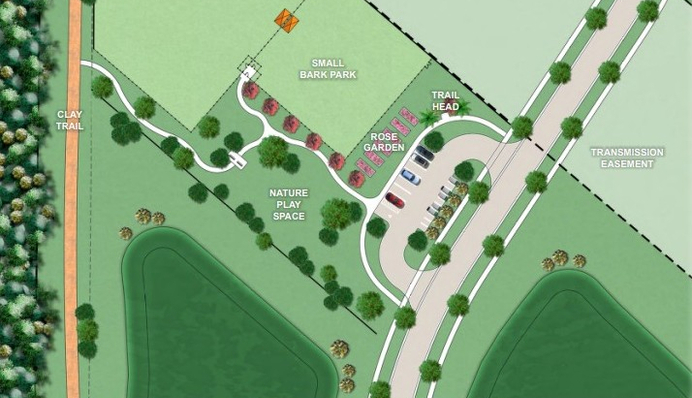 Amenity park site plan for Esplanade at McKinnon Groves by Taylor Morrison