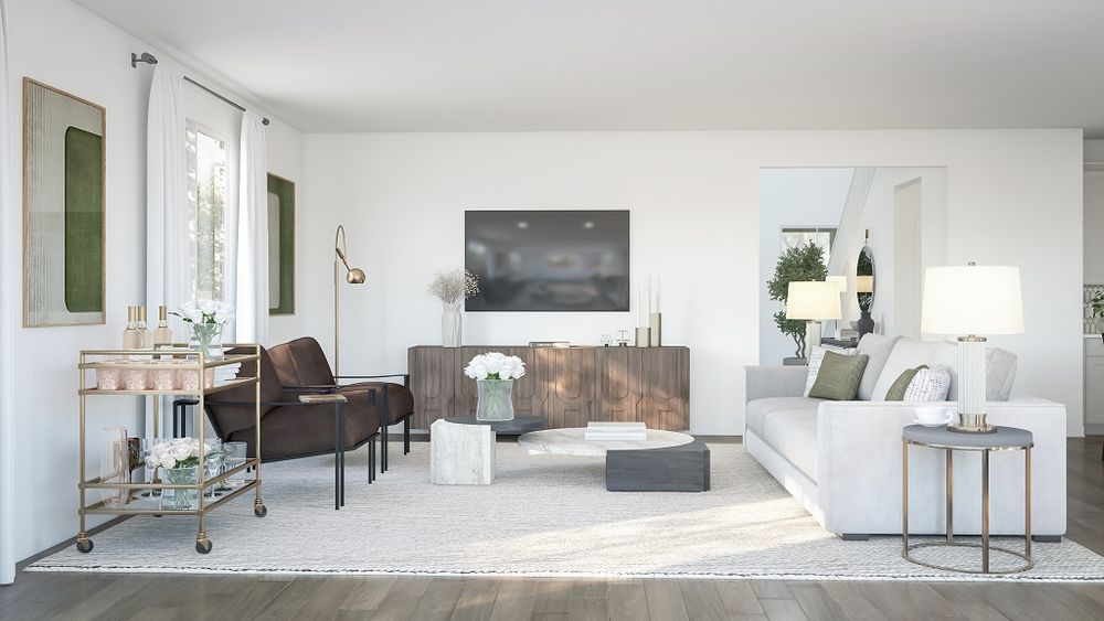 Plan 12 Great Room Rendering